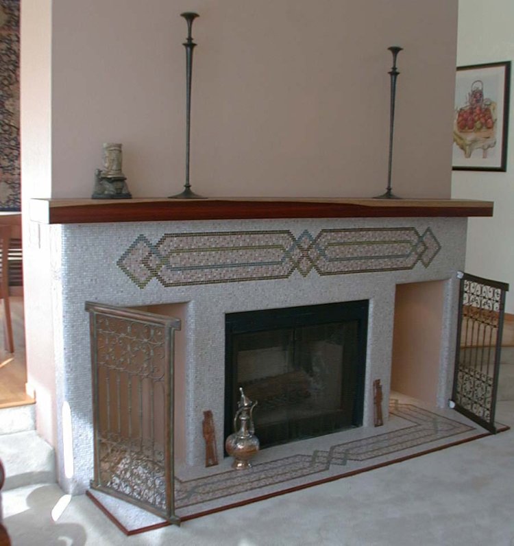 Moonshine Mosaics · Persian Fireplace