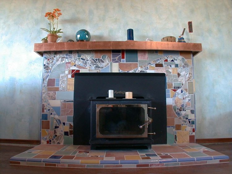 Moonshine Mosaics · Zen Fireplace