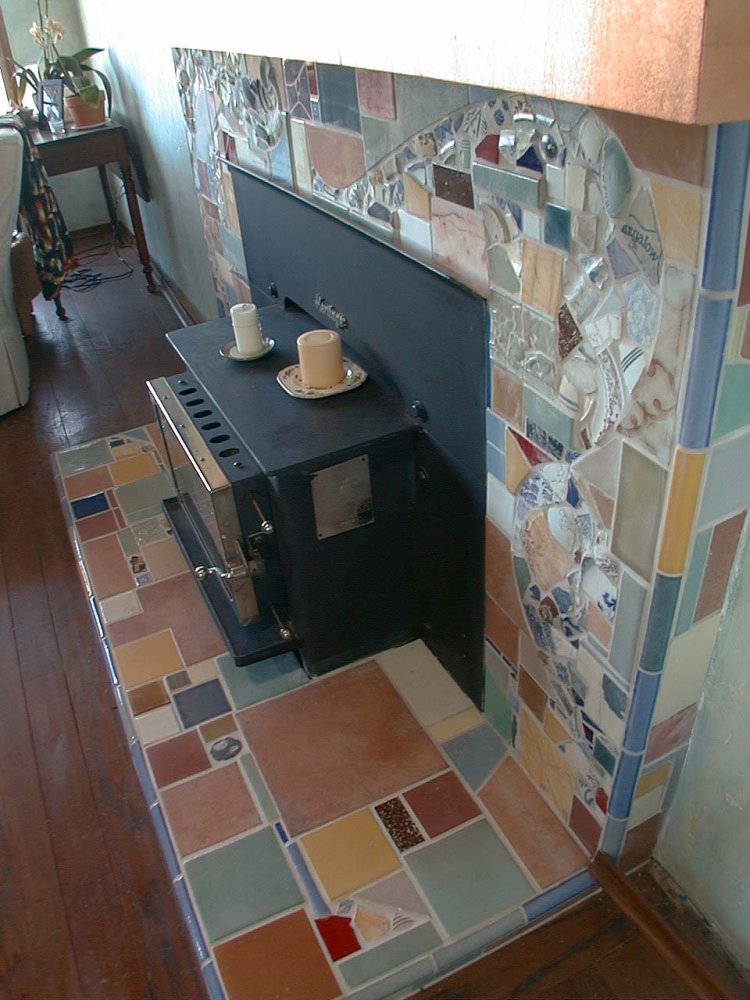 Moonshine Mosaics &middot; Zen Fireplace